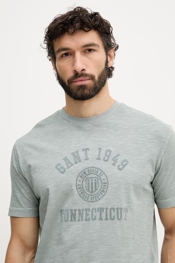 Gant tricou pentru bărbați, din bumbac turcoaz 2003410
