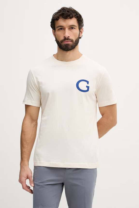 Gant tricou bărbătesc bumbac bej 2003411