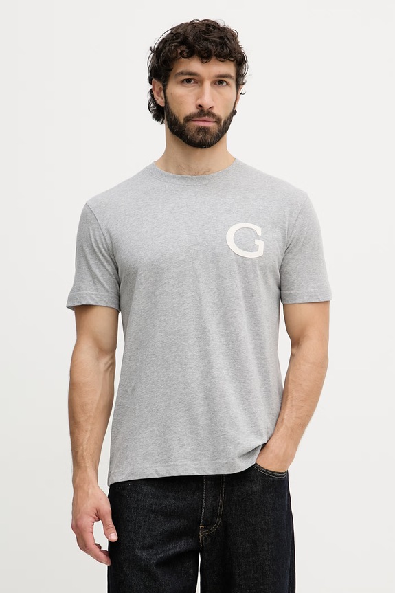 Gant Tricou bărbați bumbac gri 2003411