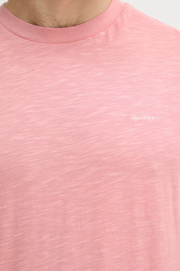 Gant t-shirt basic męski bawełniany 2003419 różowy
