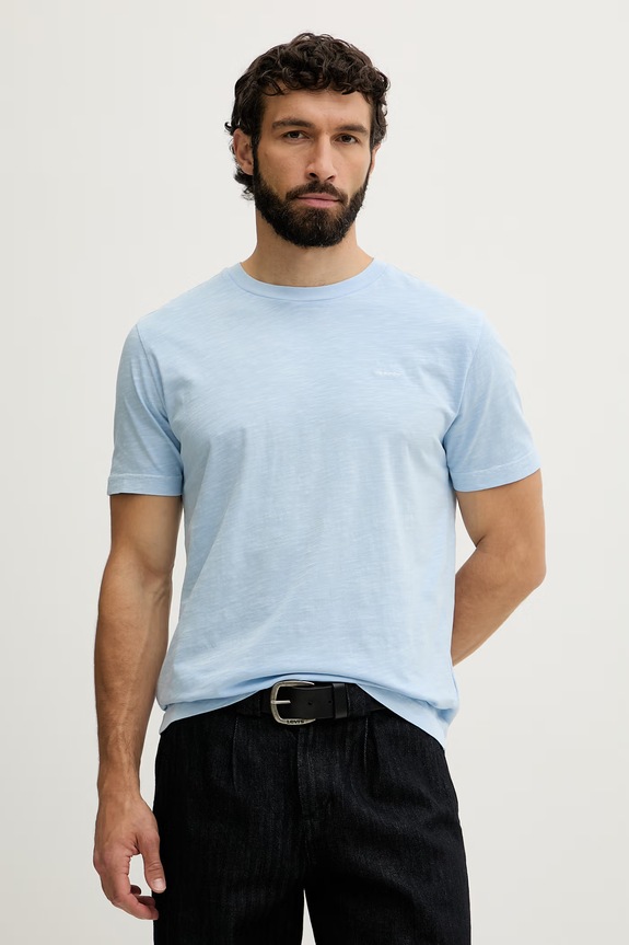 Gant t-shirt basic męski bawełniany niebieski 2003419
