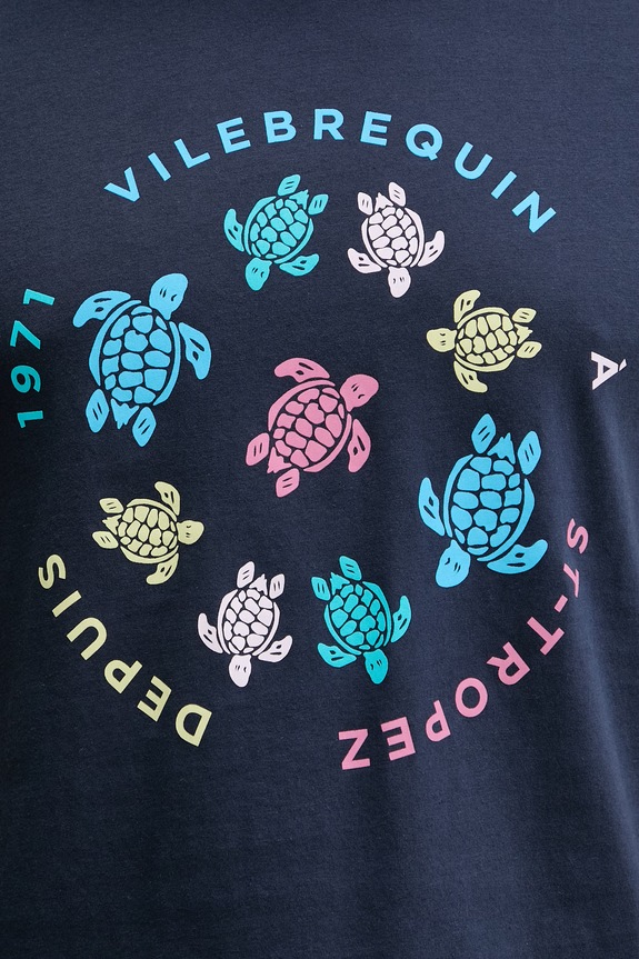 Vilebrequin tričko pánske THOM tmavomodrá THODP336