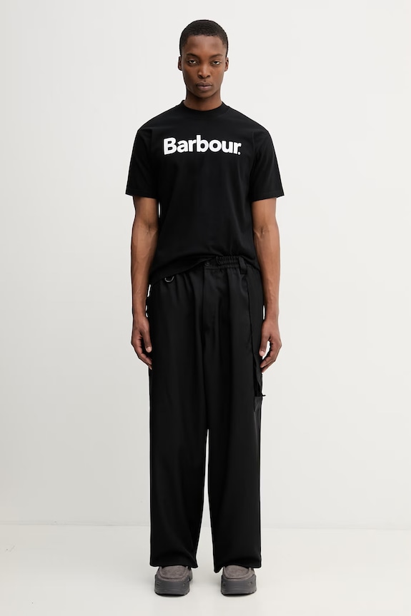 Barbour MTS1406BK31 t-shirt in cotone da uomo MTS1406BK31 nero
