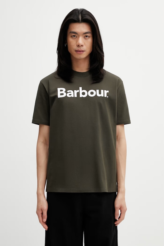 Barbour MTS1406GN13 tričko bavlněné pánské zelená MTS1406GN13