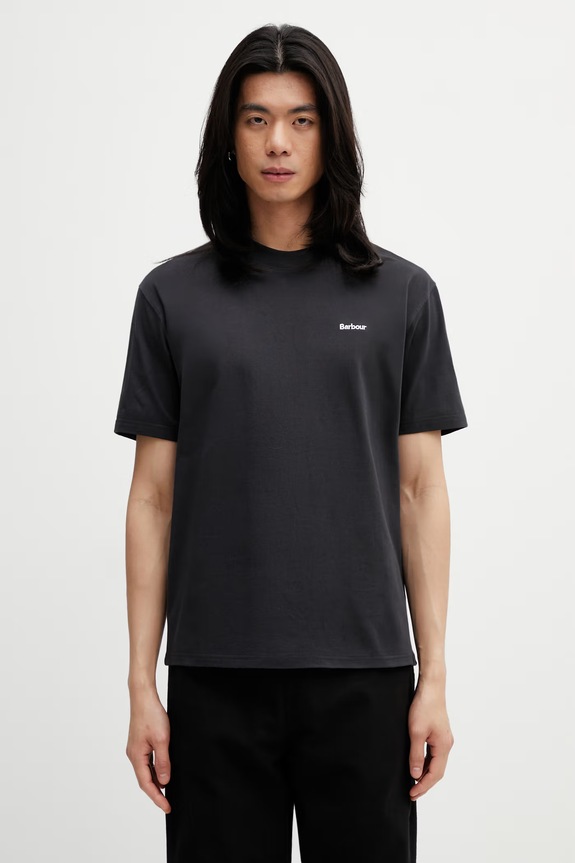 Barbour MTS1568BK31 футболка из хлопка для мужчин чёрный MTS1568BK31