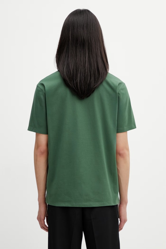 Odzież Barbour MTS1568GN18 T-shirt męski bawełniany MTS1568GN18 zielony
