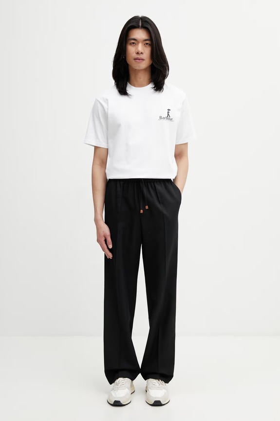 Barbour MTS1573WH11 футболка бавовняна чоловіча MTS1573WH11 білий