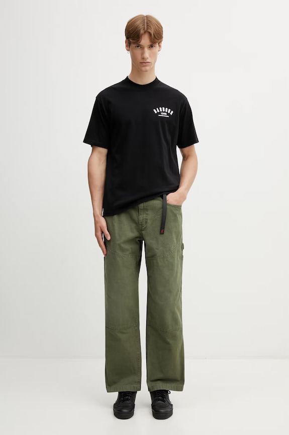 Barbour MTS1574BK31 tricou din bumbac pentru bărbați MTS1574BK31 negru