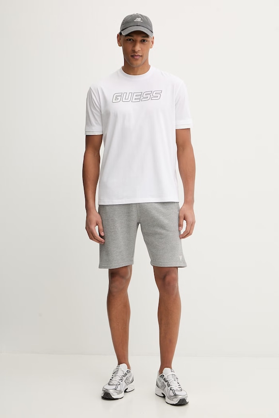 Bavlnené tričko Guess GUSTAVE Z6GI01.K2835 biela SS26