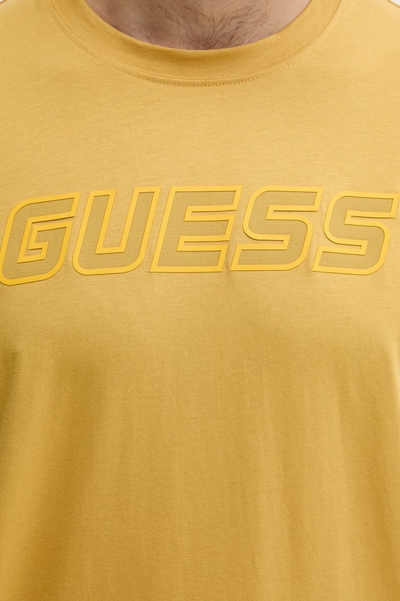Guess t-shirt bawełniany GUSTAVE Z6GI01.K2835 żółty