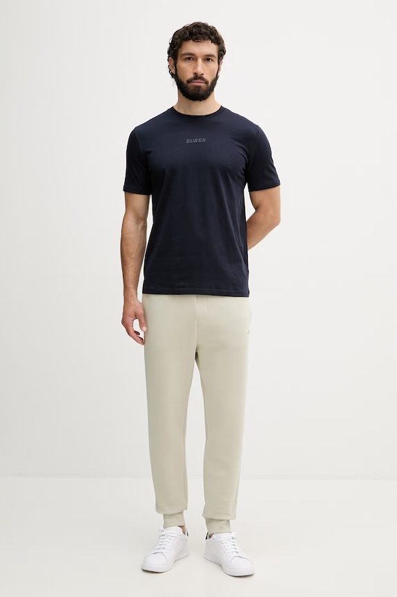 Guess tričko pánske bavlnené AMBROGIO Z6GI06.K2847 tmavomodrá SS26