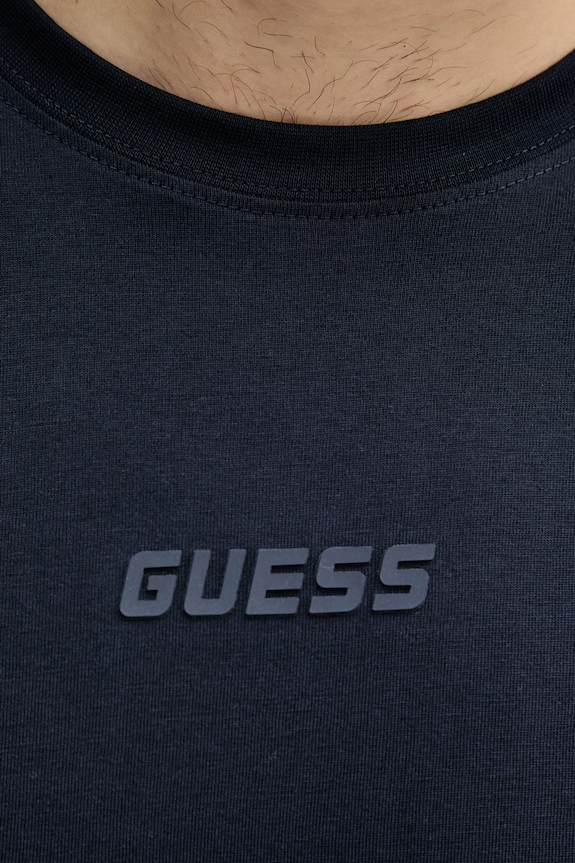 Guess tričko pánske bavlnené AMBROGIO Z6GI06.K2847 tmavomodrá