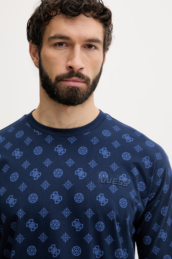Guess tricou pentru bărbați, din bumbac OVIDIO bleumarin Z6GI07.K2852