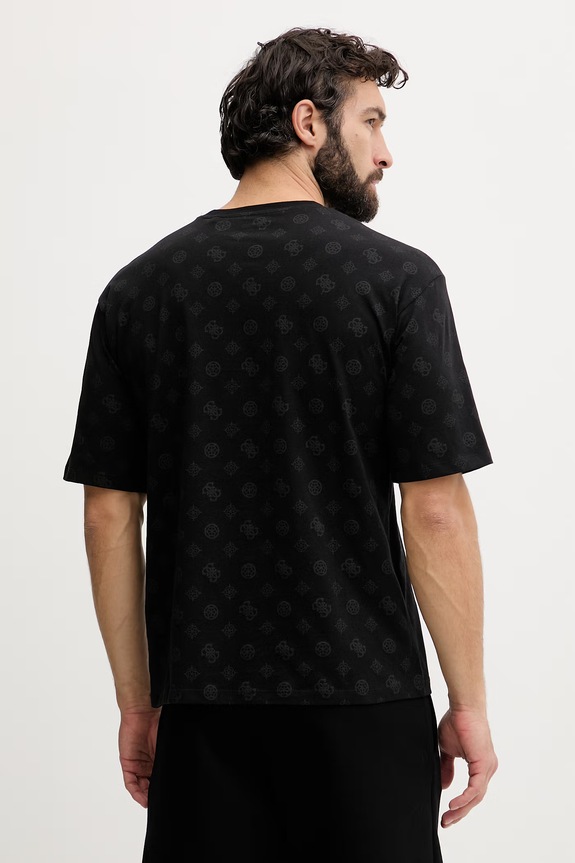 Îmbrăcăminte Guess tricou pentru bărbați, din bumbac OVIDIO Z6GI07.K2852 negru