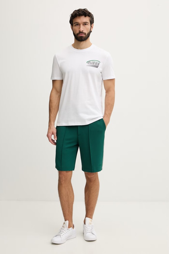 Guess tričko pánske bavlnené LUPO Z6GI10.K2860 biela SS26