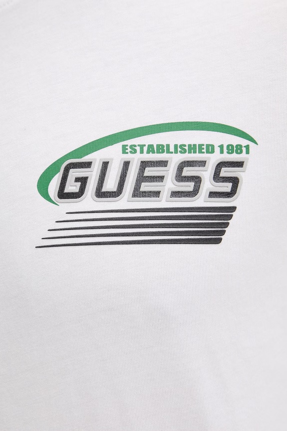 Guess tričko pánske bavlnené LUPO Z6GI10.K2860 biela