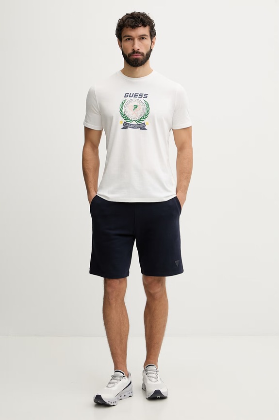 Guess tričko pánske bavlnené DAVEN Z6GI16.K3206 béžová SS26