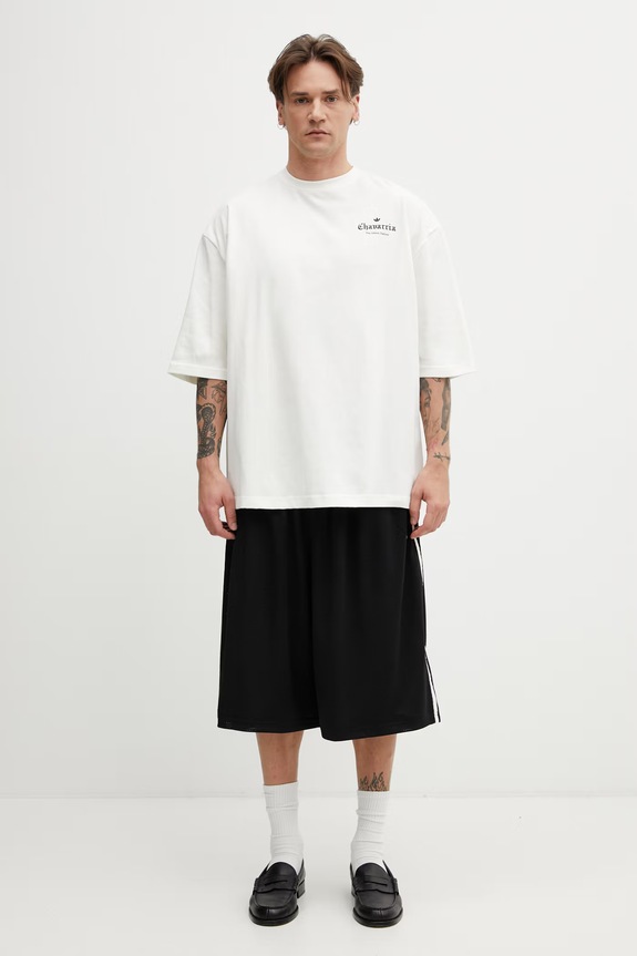 adidas Originals x Willy Chavarria тениска от памук мъжка KR8687 бежов