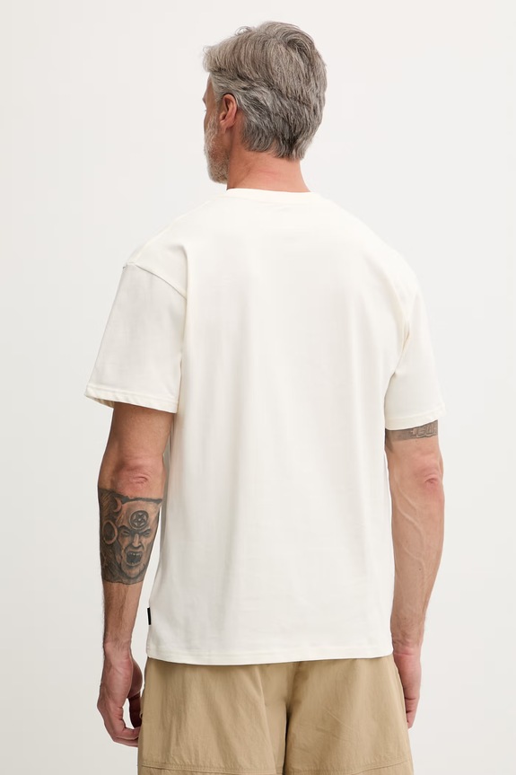 Oblečenie Rip Curl tričko pánske bavlnené SEARCH RIG TEE 0XSMTE béžová