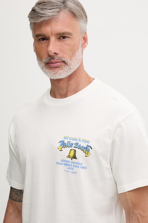 Rip Curl tricou pentru bărbați, din bumbac BELLS PRO 26 bej 0YGMTE