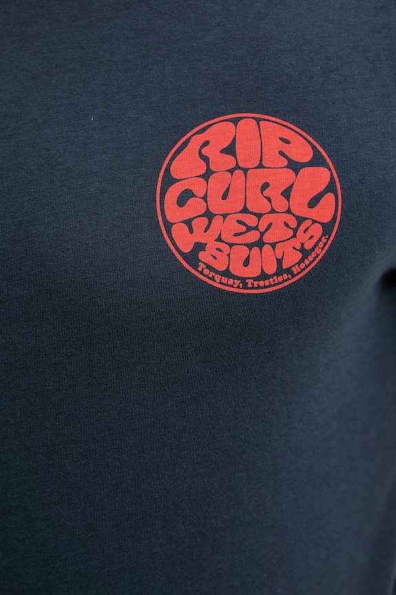 Rip Curl tricou pentru bărbați, din bumbac WETTIE ICON 10VMTE bleumarin