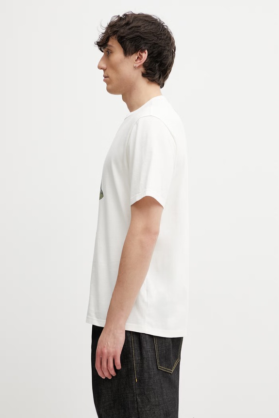 Barbour x Paul Smith Fishing t-shirt męski bawełniany MTS1612WH32 beżowy SS26