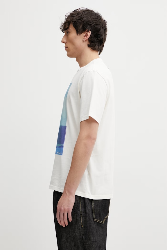 Barbour x Paul Smith Scoop футболка из хлопка для мужчин MTS1613WH32 бежевый SS26