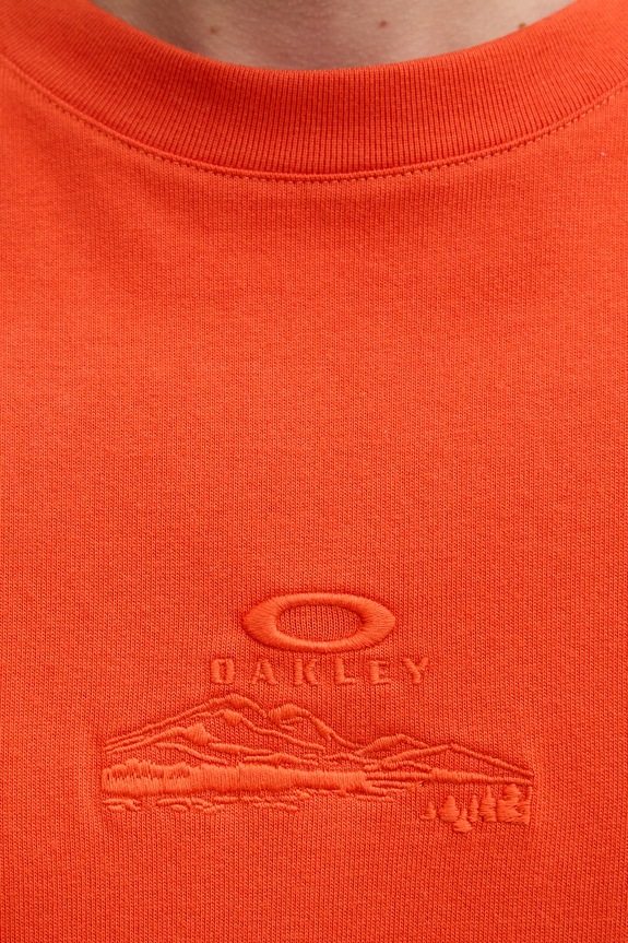 Oakley tričko pánske bavlnené MTN RIDGE FOA407934 oranžová