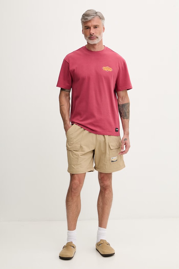 Hurley tricou pentru bărbați, din bumbac HSP26MMTS09553 roz SS26