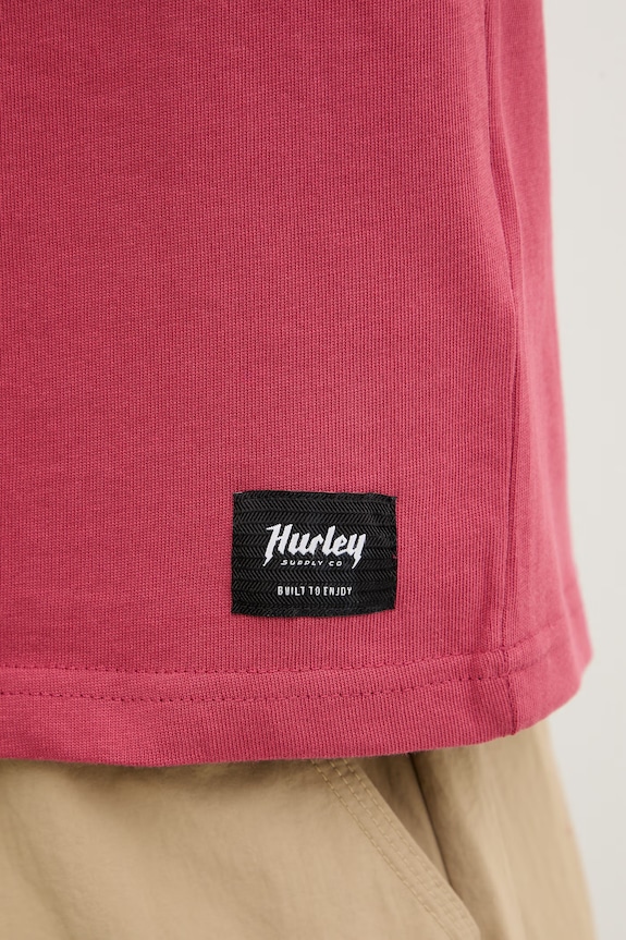 Hurley tricou pentru bărbați, din bumbac HSP26MMTS09553 roz