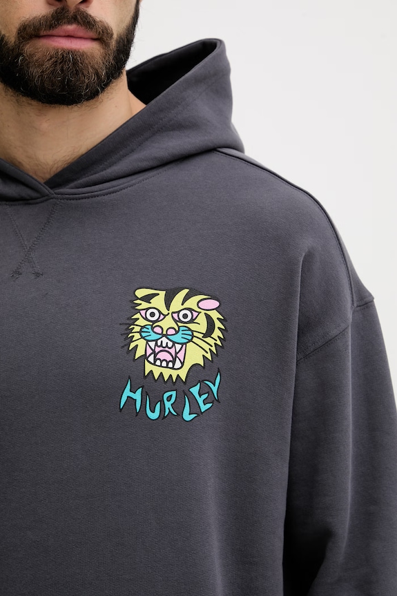 Hurley Μπλούζα Ανδρική Βαμβακερή ETAM MFTEUET0002 γκρί