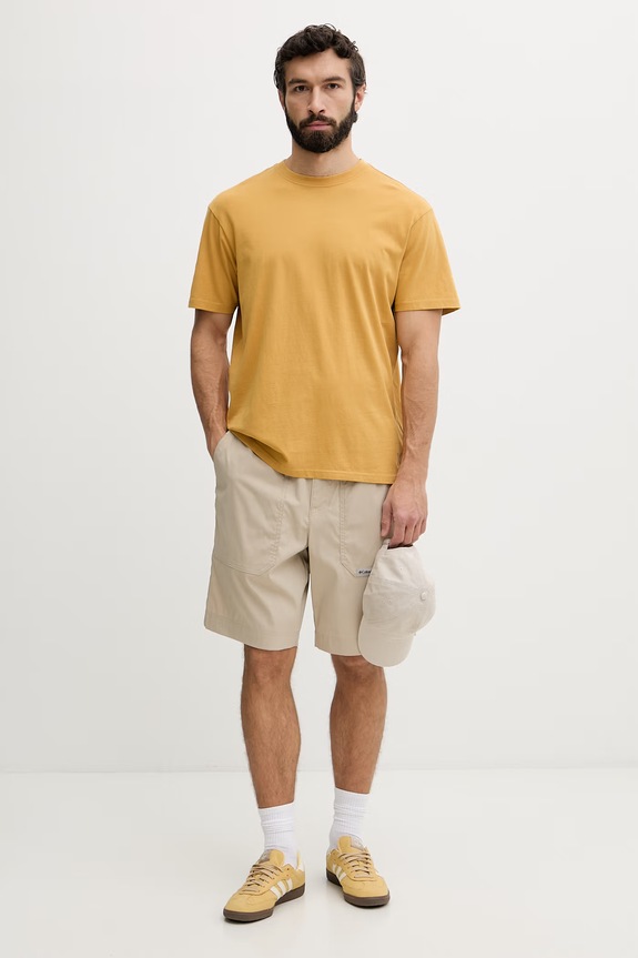 Hurley tričko pánske bavlnené KRAFT MTSEUKR0003 žltá SS26