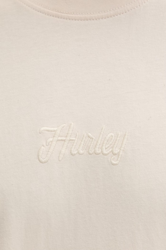 Hurley T-shirt ανδρικό βαμβακερό MTSEUTT0003 μπεζ