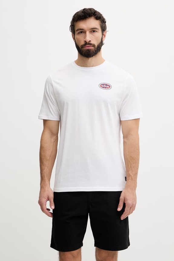 Hurley tričko pánske bavlnené biela MTSEUED0022