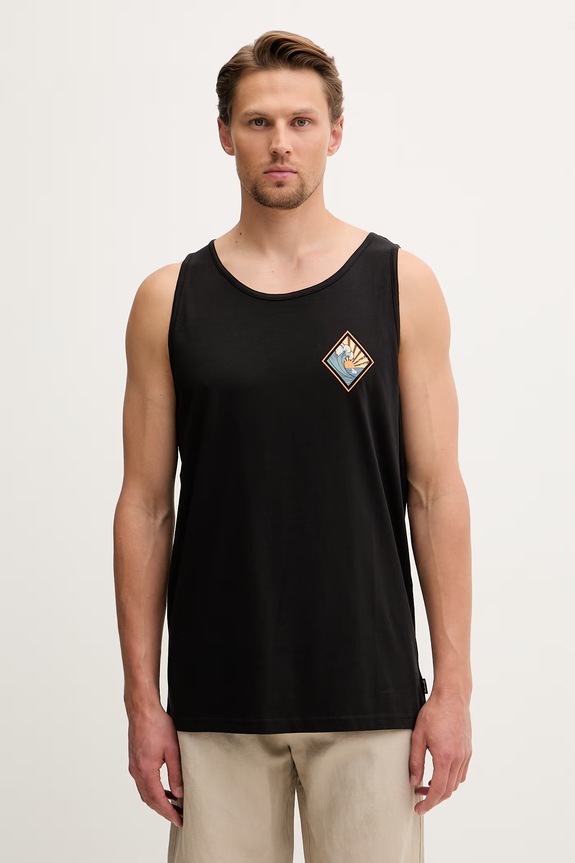 Hurley tričko pánske bavlnené MTSEU00025 čierna SS26