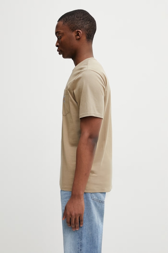 Carhartt WIP S/S Pocket T-Shirt футболка из хлопка для мужчин I030434.3IRXX зелёный SS26