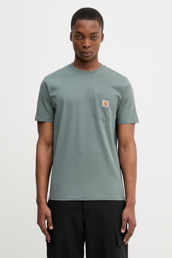 Carhartt WIP S/S Pocket T-Shirt tričko bavlnené pánske zelená I030434.3GDXX