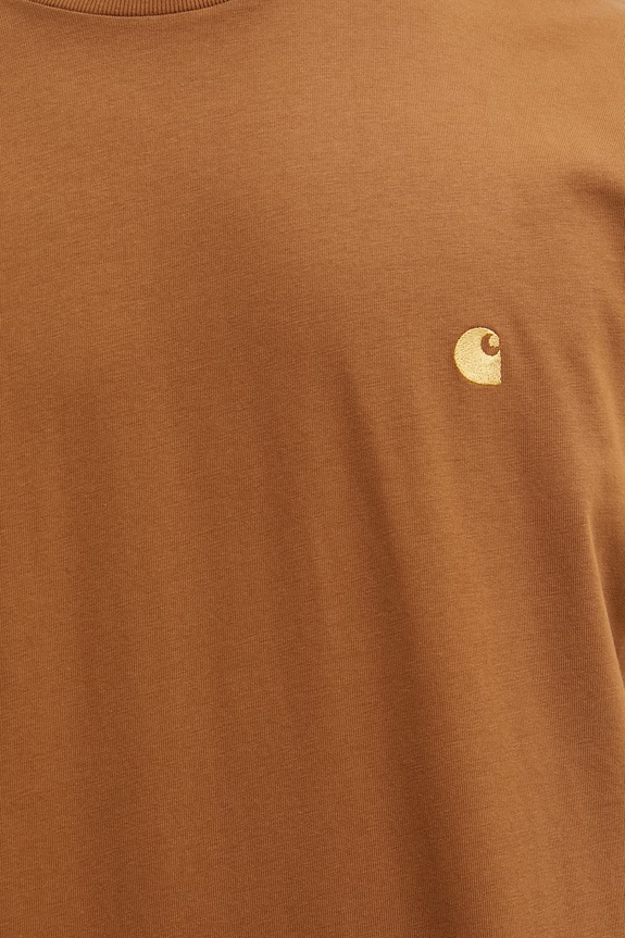 Carhartt WIP S/S Chase T-Shirt t-shirt βαμβακερό ανδρικό καφέ I026391.00YXX