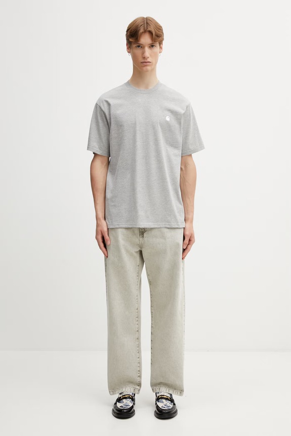 Carhartt WIP S/S Madison T-Shirt cotton Men's I033000.00DXX gray