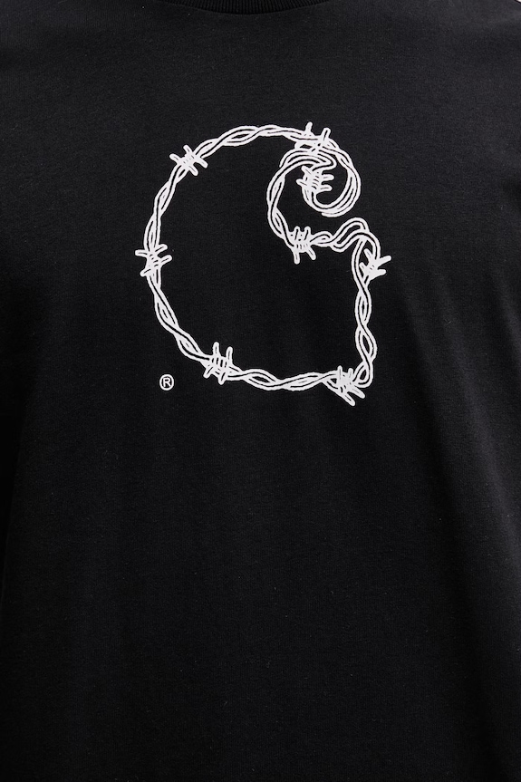 Carhartt WIP S/S Barbwire C T-Shirt cotton Men's black I036237.89XX