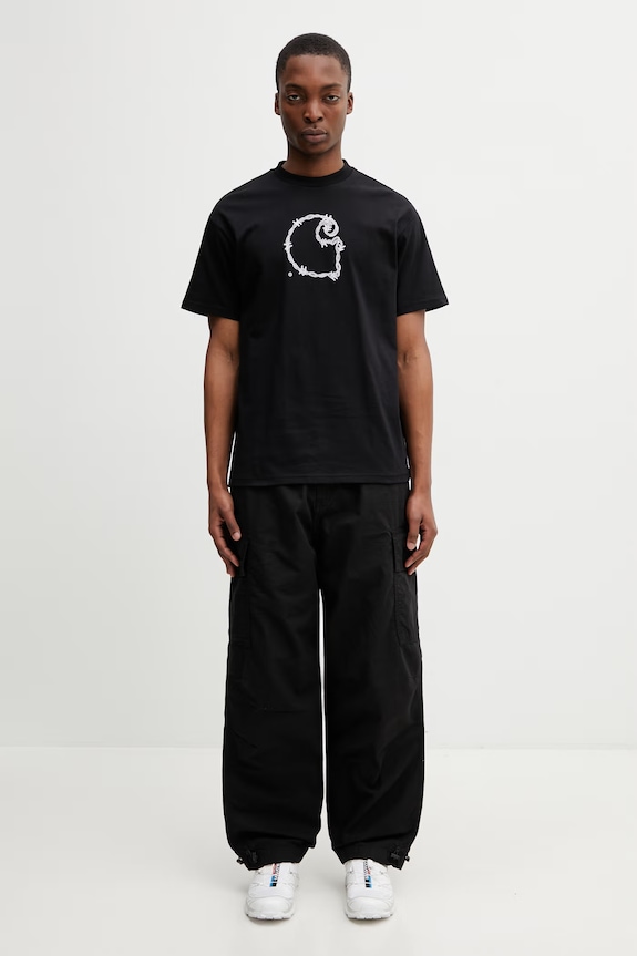 Carhartt WIP S/S Barbwire C T-Shirt cotton Men's I036237.89XX black