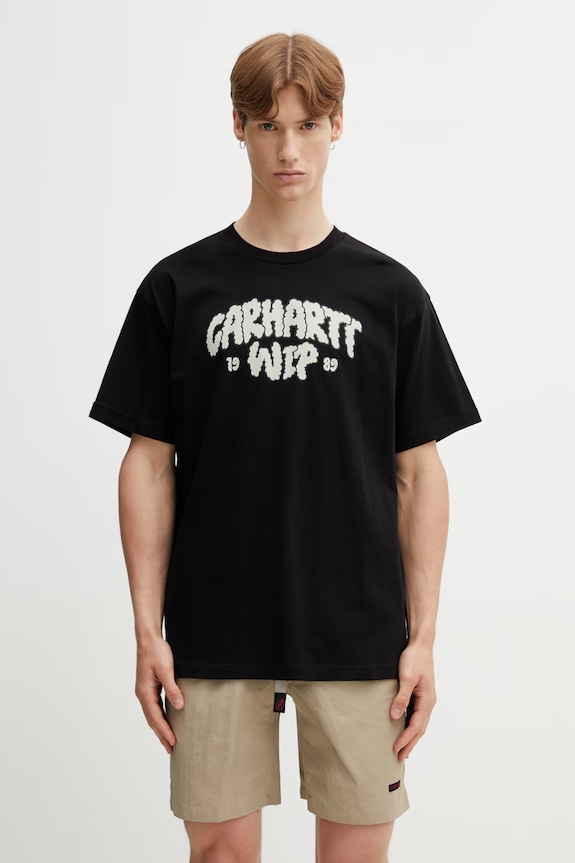 Carhartt WIP S/S Cloud Script T-Shirt t-shirt bawełniany męski czarny I036200.89XX