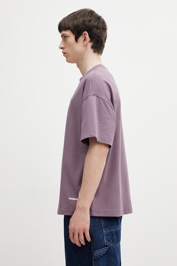 Carhartt WIP S/S Link Script T-Shirt tričko bavlnené pánske I031373.3BSXX fialová SS26