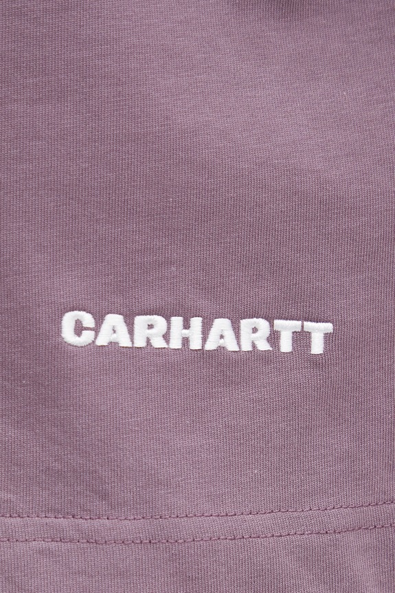 Carhartt WIP S/S Link Script T-Shirt tričko bavlnené pánske fialová I031373.3BSXX