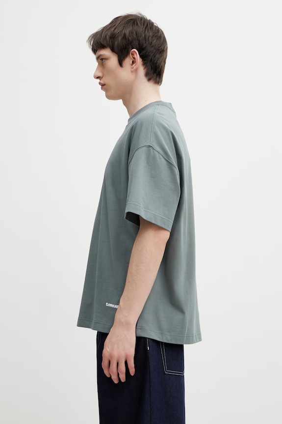 Carhartt WIP S/S Link Script T-Shirt cotton Men's I031373.3HLXX green SS26