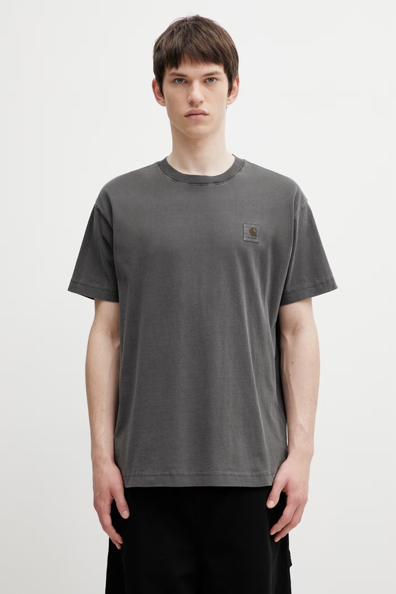 Carhartt WIP S/S Nelson T-Shirt cotton Men's gray I029949.89GD