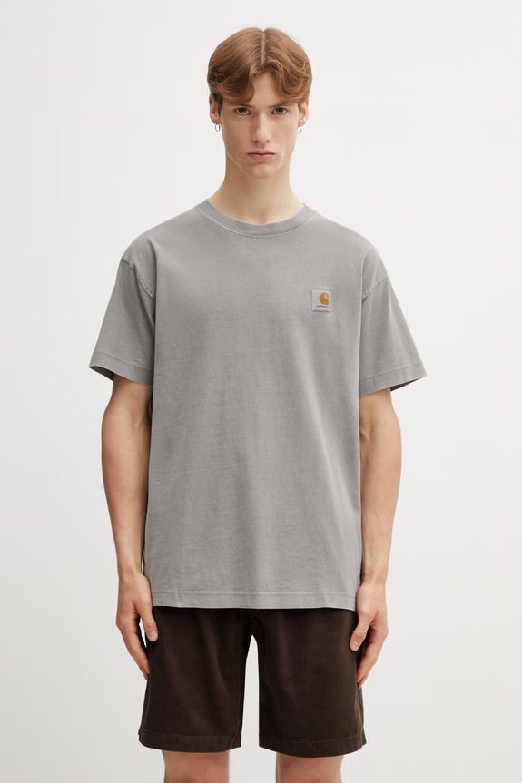 Carhartt WIP S/S Nelson T-Shirt cotton Men's gray I029949.2LRGD