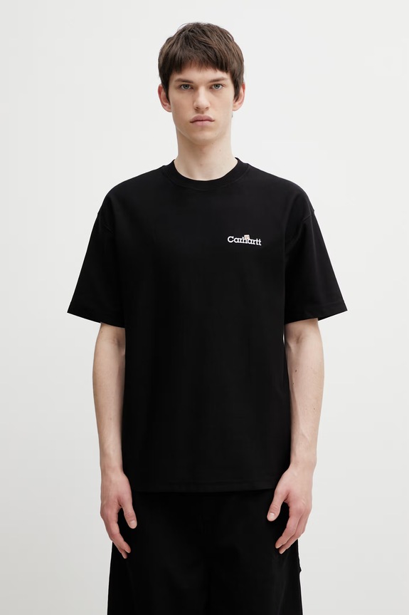 Carhartt WIP S/S WIP Label T-Shirt męski bawełniany czarny I036180.89XX