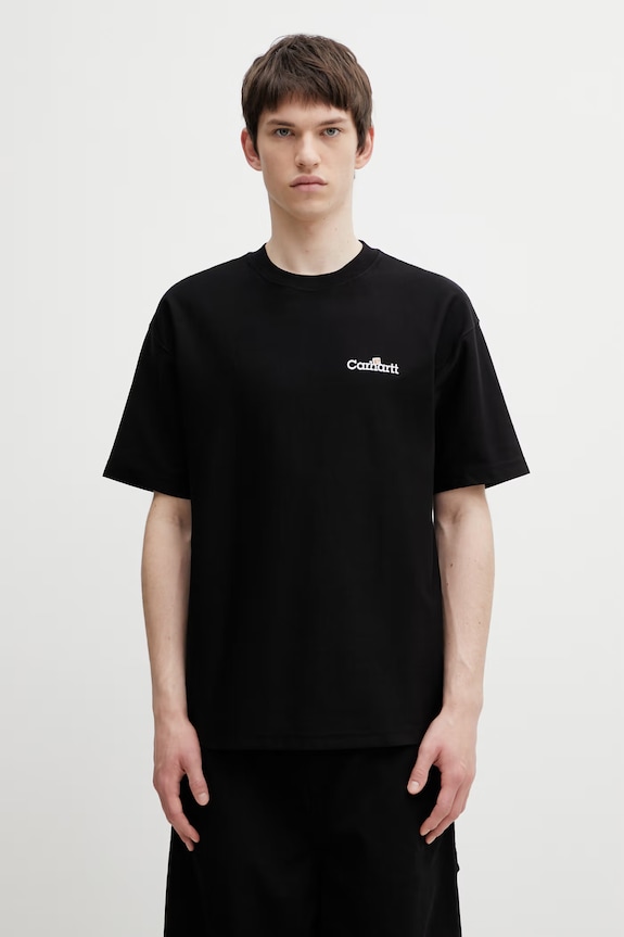 Carhartt WIP S/S WIP Label T-Shirt męski bawełniany czarny I036180.89XX