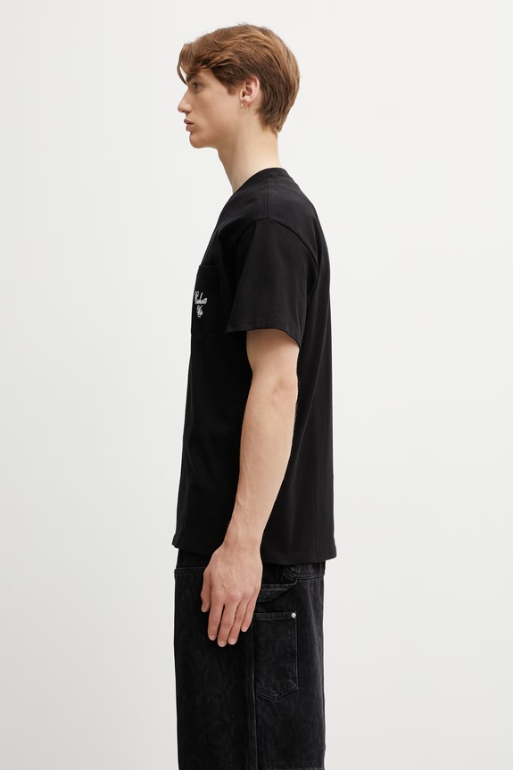 Carhartt WIP S/S Longhand Pocket T-Shirt cotton Men's I036204.0D2XX black SS26